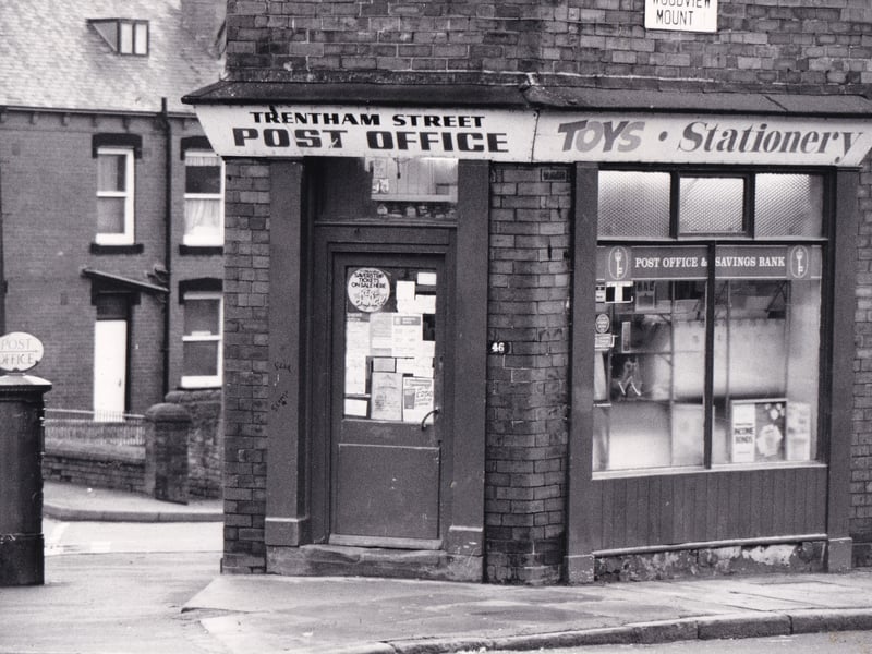 Trentham Street sub post office pictured in January 1985.