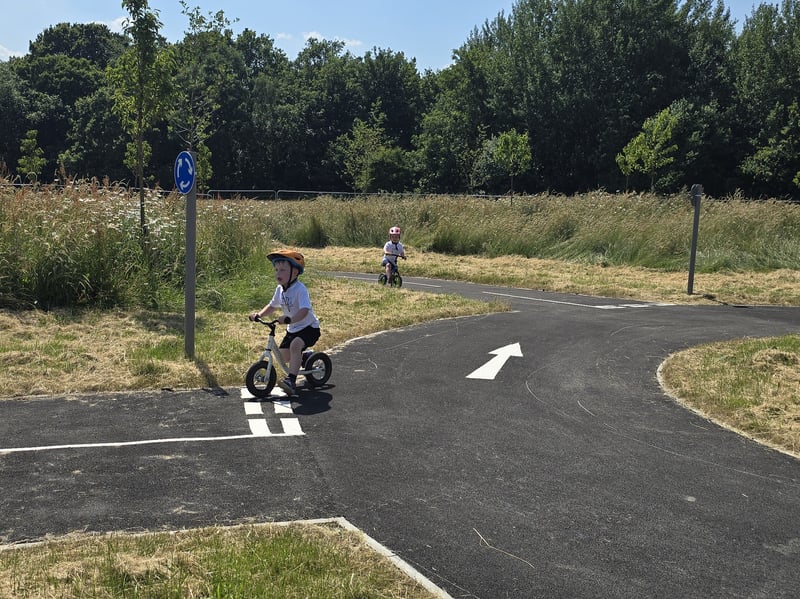 Children of all ages and abilities can develop their confidence, riding skills and ability to read traffic signs at the park