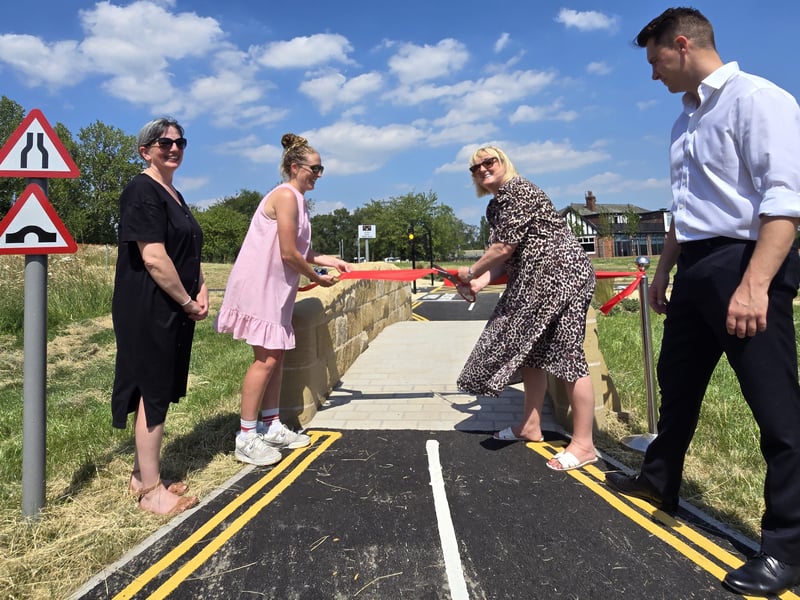 The new playground and bike course was opened this week.