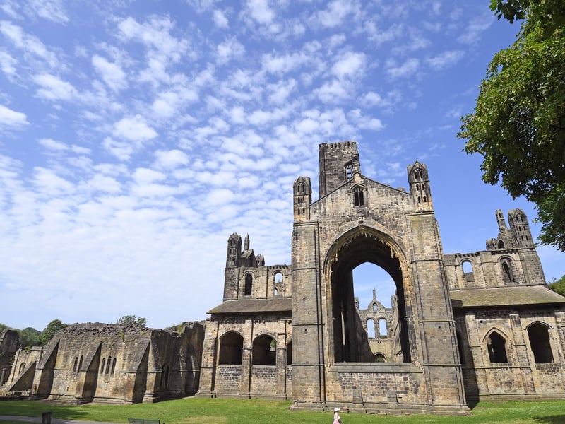 This ruined Cistercian monastery is set in a public park on the north bank of the River Aire. It's believed to have been founded in 1152 and was disestablished during the Dissolution of the Monasteries under Henry VIII. It was acquired by the Leeds Corporation as a gift from Colonel North and opened to the public in the late 19th century.