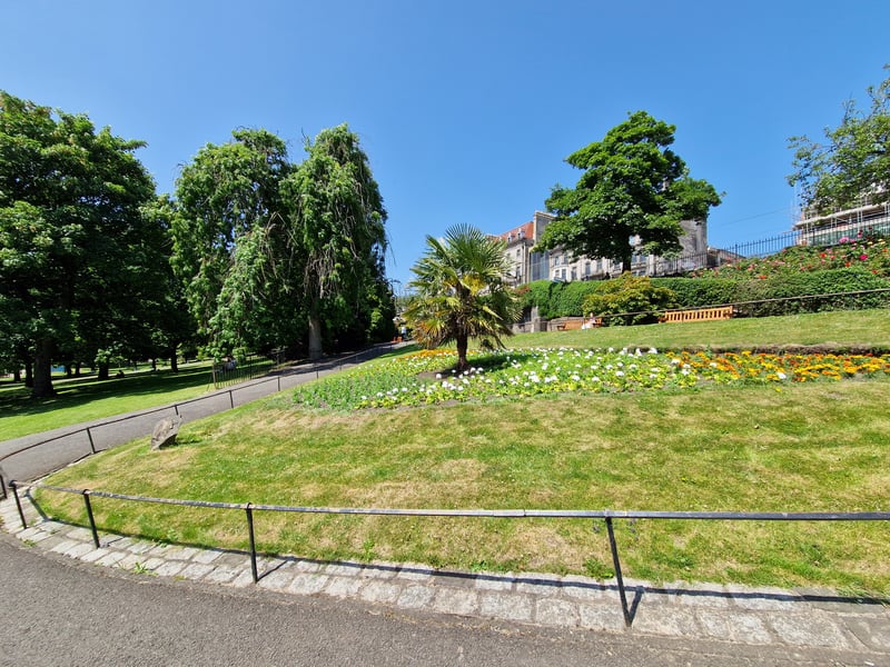 Princes Street Gardens was beginning to bloom in the sun
