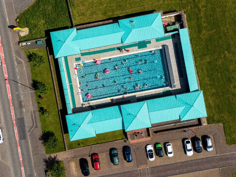 Cumnock open-air pool was a popular place to cool off.