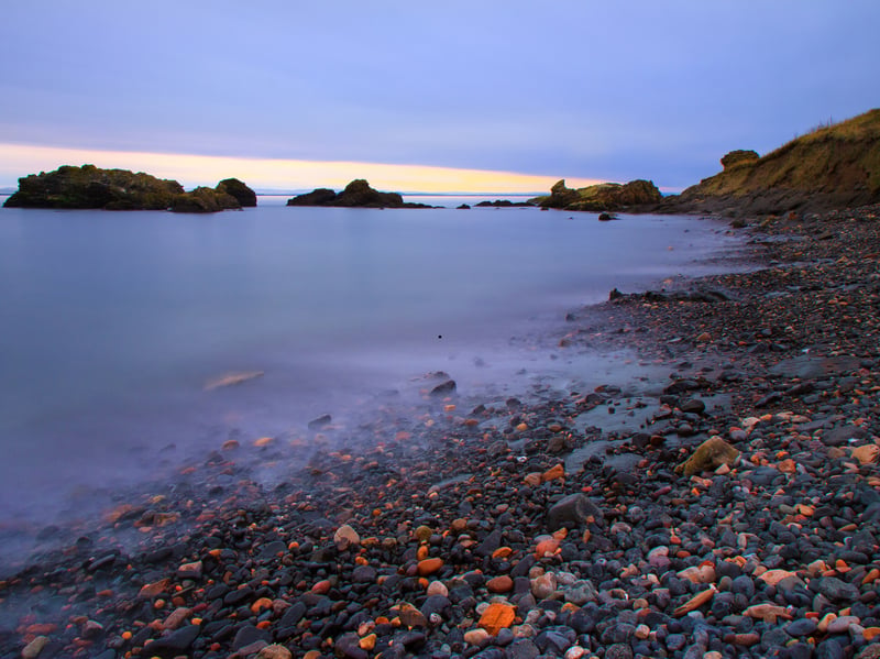Fife has a long history of glassmaking dating back over 400 years, with the Pettycur Glass Works making dark green whisky bottles until 1982. That means that the coastline is littered with sea glass. One of the best spots is just bellow the windmill in St Monan's - with a great chance of finding rare blue seaglass.