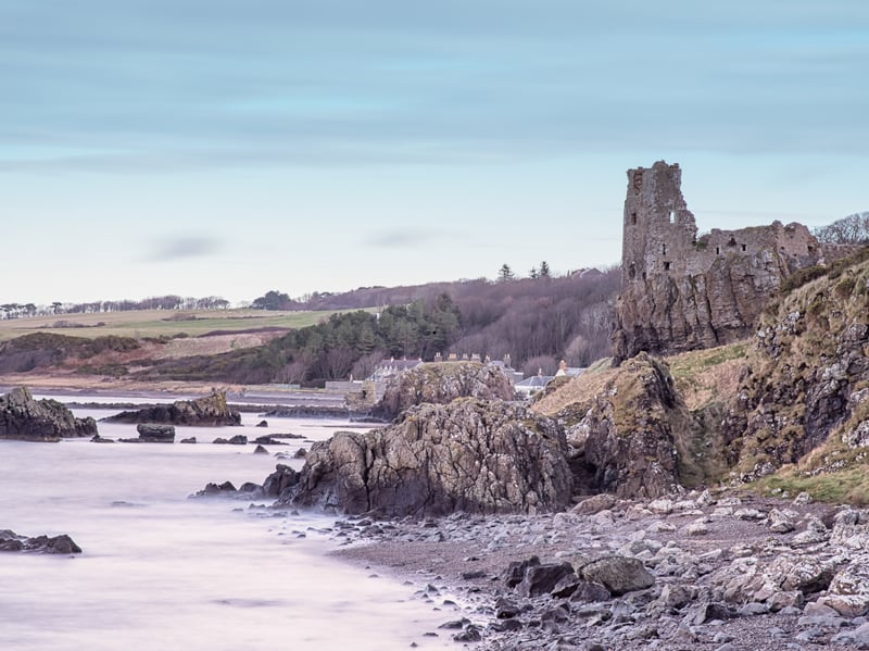 The Ayshire Coast is generally a decent place for sea glass and there are few prettier spots to hunt than in the shadow of the atmospheric ruins of Dunure Castle.