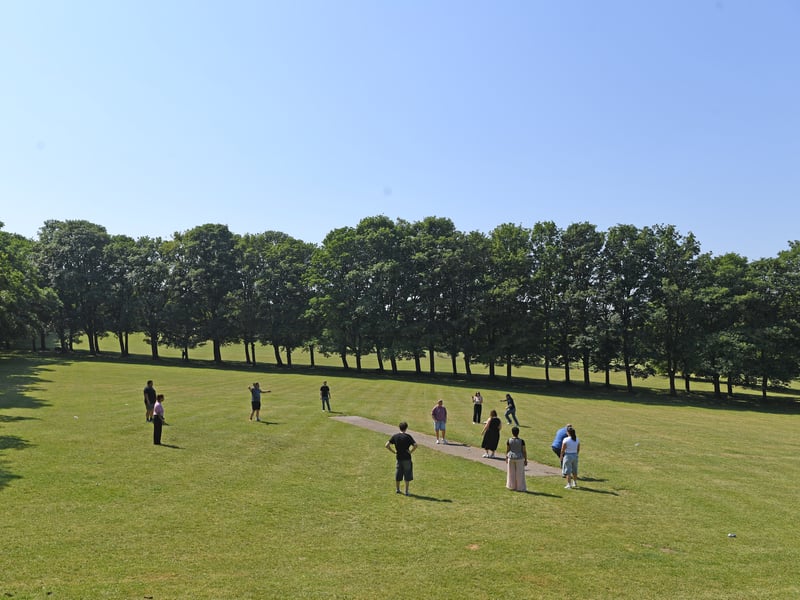A perfect day for a game of rounders with friends.