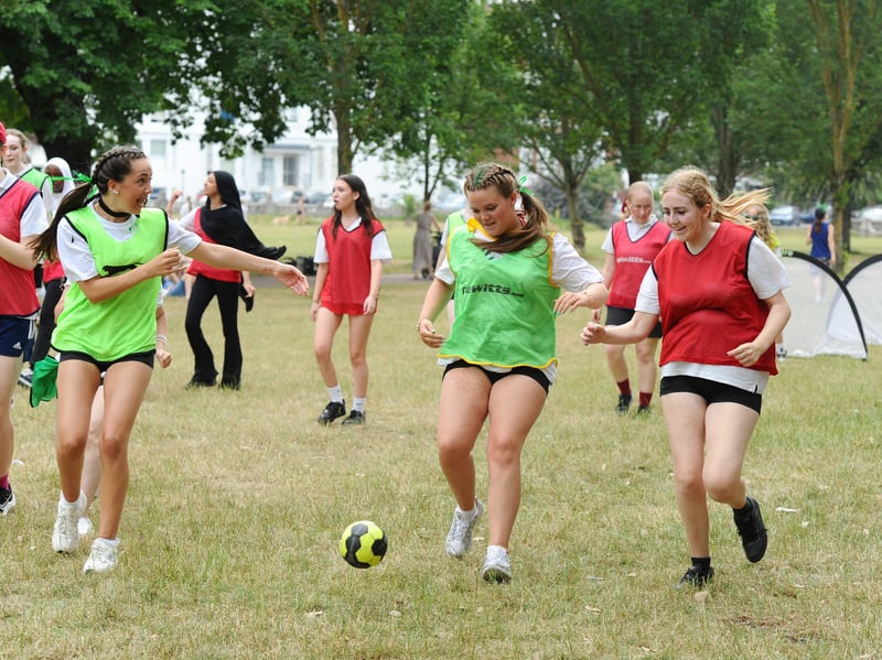  Year 10 during handball Picture: Sarah Standing (260626-5747)