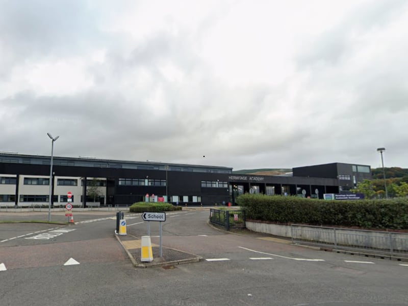 Located in Helensburgh, 32 per cent of pupils leave Hermitage Academy with at least five Highers under their belts. Of the school's 1,339 pupils, 9.2 per cent are classed as 'deprived' in the report.