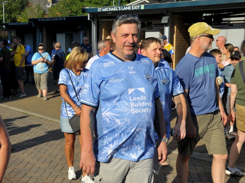 Fans arrive for the game