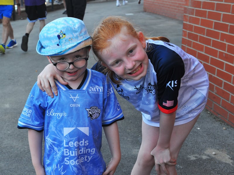 Ellis Anderson, four, and his sister Alyssia, 14, of Middleton 