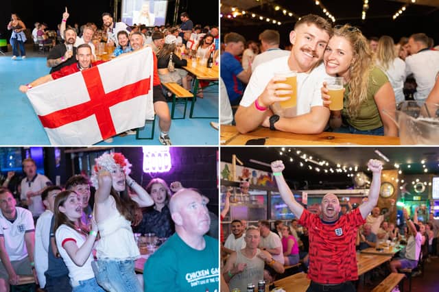 England-Panama at Staggeringly Good brewery in Fratton, Portsmouth