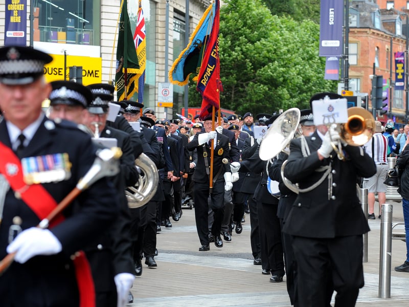 Serving military personnel, cadets and veterans from the Army, Navy and Air Force were all present.