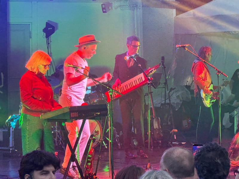 The crowd sang along to every word.