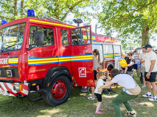 Hampshire and Isle of Wight Fire and Rescue brought one of their trucks Picture: Marcin Jedrysiak