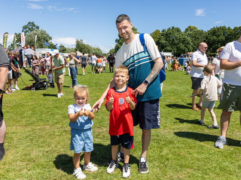 Freya and Brian with dad Jim Picture: Marcin Jedrysiak