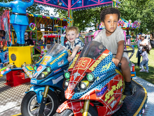 Lukas and Zayn on a ride Picture: Marcin Jedrysiak