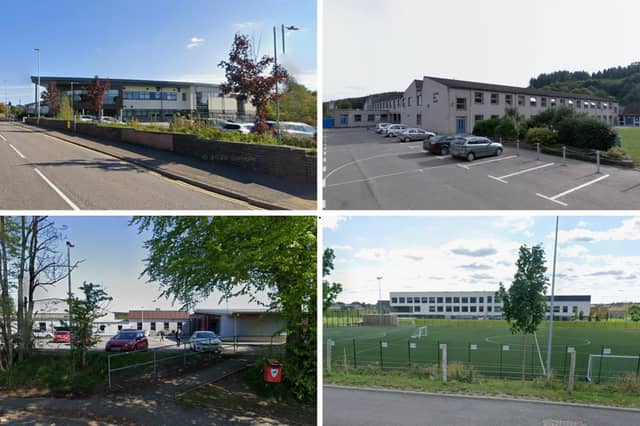 The four best performing high schools in Moray when it comes to exam results.