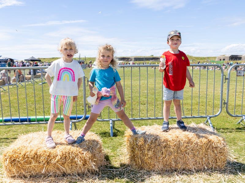 Pictured:  Ella, Cora, Rowan enjoying time at Fort Purbrook 
Picture:Marcin Jedrysiak