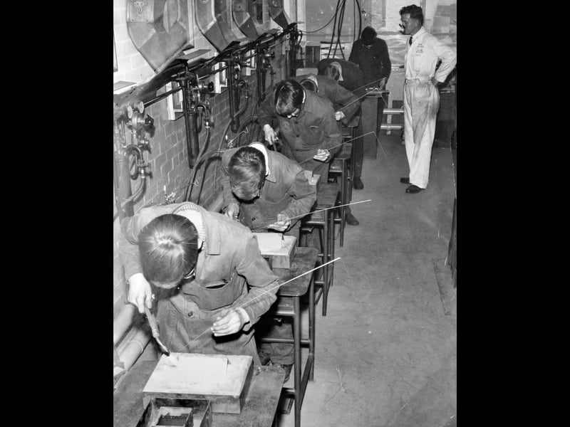A glimpse inside Sankeys Works at Hadley in 1967, as apprentices learned the skills that would shape their working lives. Here, young trainees are pictured receiving oxy-acetylene welding instruction from Mr C R Churm - a reminder of the craftsmanship, patience and hands-on training that were once such an important part of industry. Do you remember starting an apprenticeship, working at Sankeys, or learning a trade from someone who inspired you?