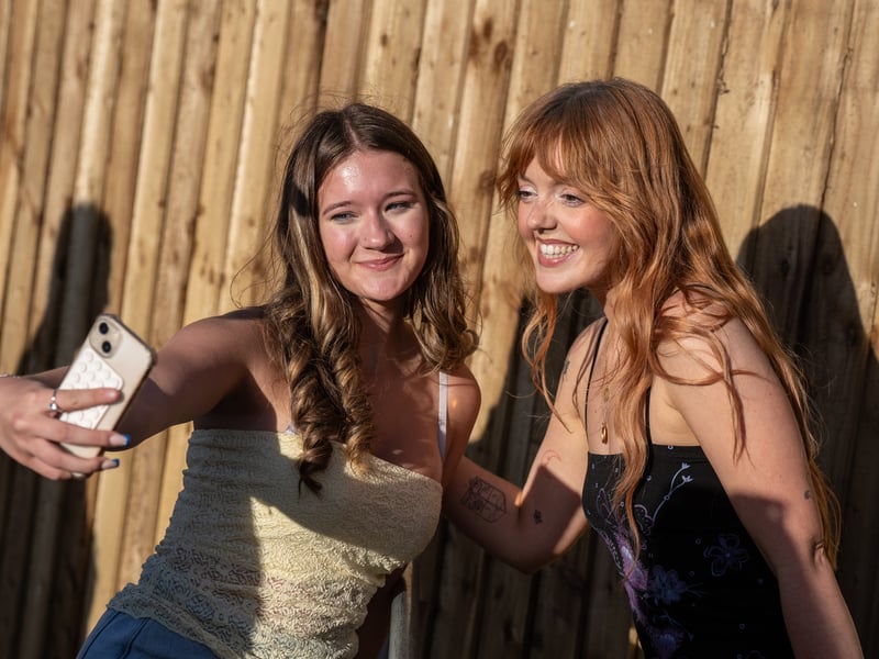 Lauren Byrne from Remember Monday posed with fans afterwards