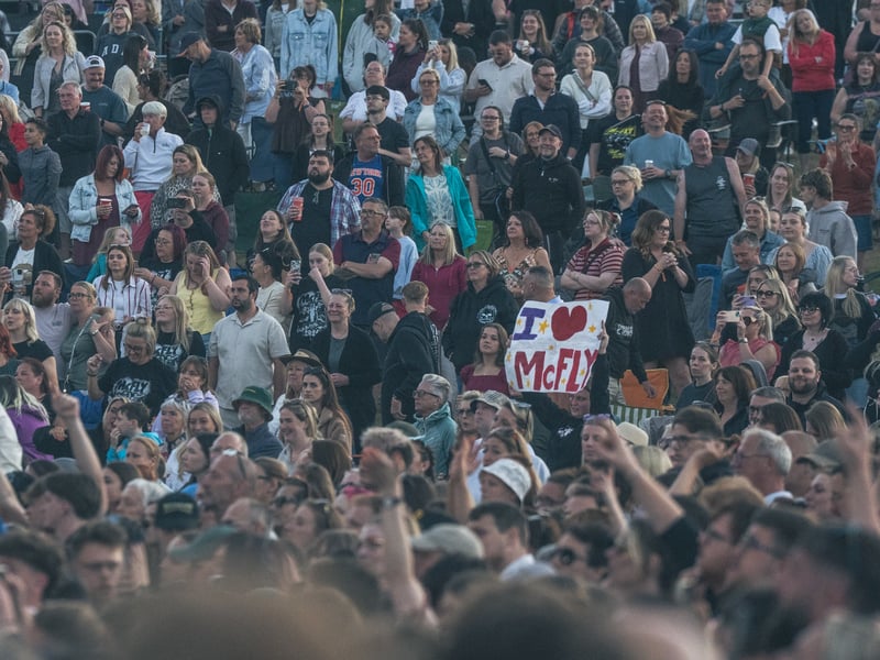 The weather was warm and the atmosphere tingled with anticipation as the band hit the stage