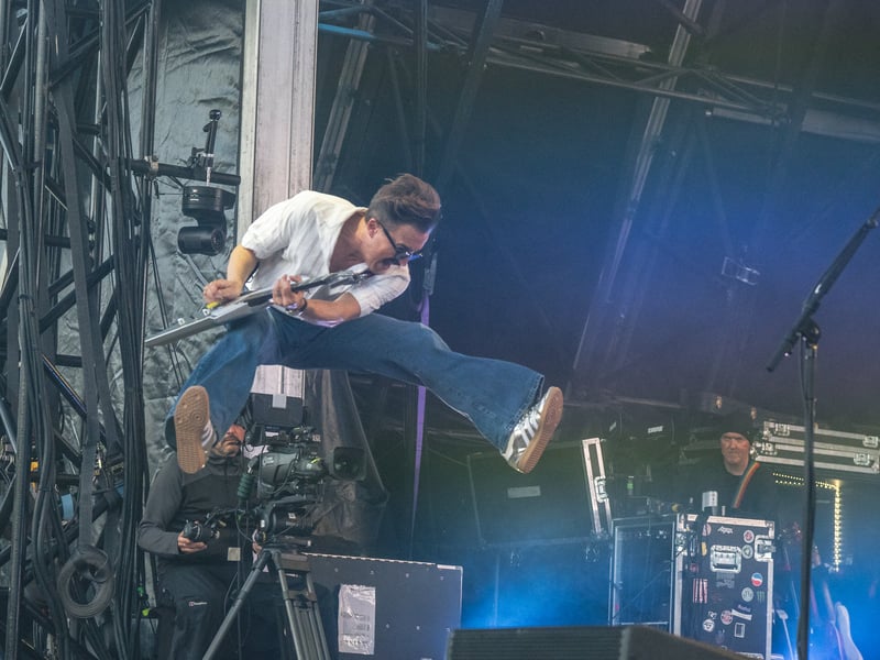 There were stage jumps and big notes during McFly's set