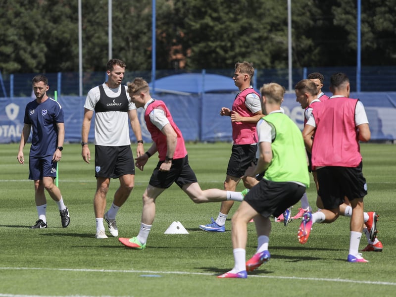 It was a mixture of running and ball work for Mousinho's squad as they get themselves back up to speed.