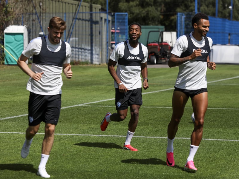 Zak Swanson, Ebou Adams and Josh Murphy were all running as they continue their rehab.