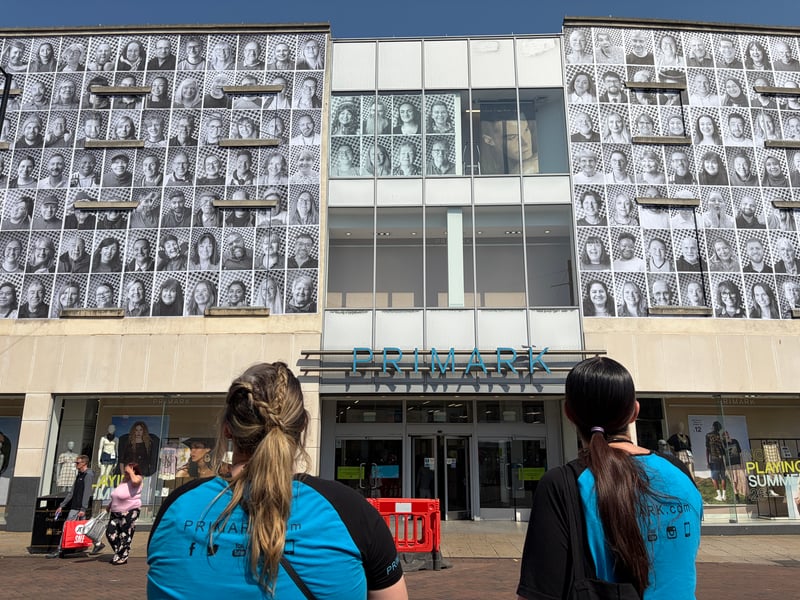 Over 200 adult faces have been captured and will be exhibited on the side of a building in central Doncaster, transforming the city's public spaces into a living portrait gallery.