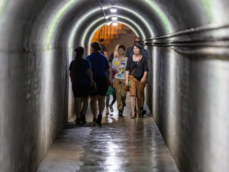 Pictured:  Inside the Fort Purbook tunnels Picture:Marcin Jedrysiak