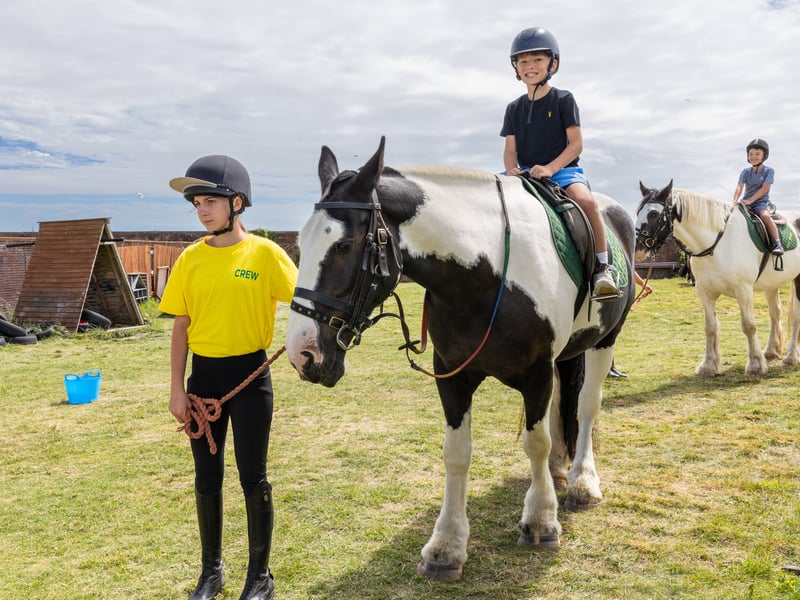 Pictured: Albie on the horse. 
Picture:Marcin Jedrysiak