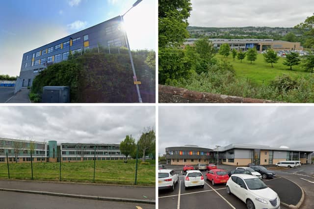The four best performing secondary schools in West Dunbartonshire when it comes to exam results.