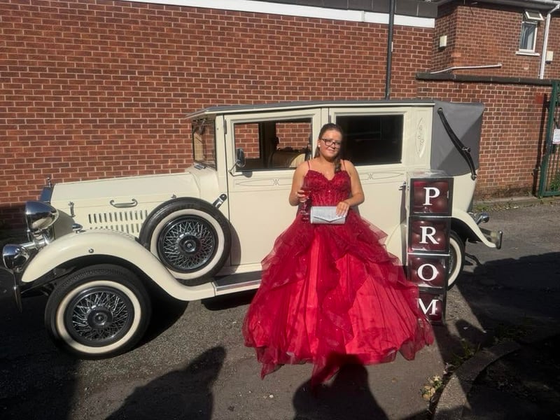 Laura Davies shared this photo with a classic car.