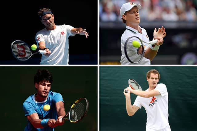 Four of the wealthiest men's tennis players of all time.