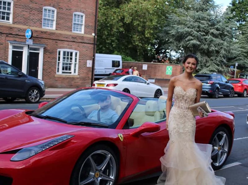 Ebony Brandt shared this photo of a prom goer travelling in style. 