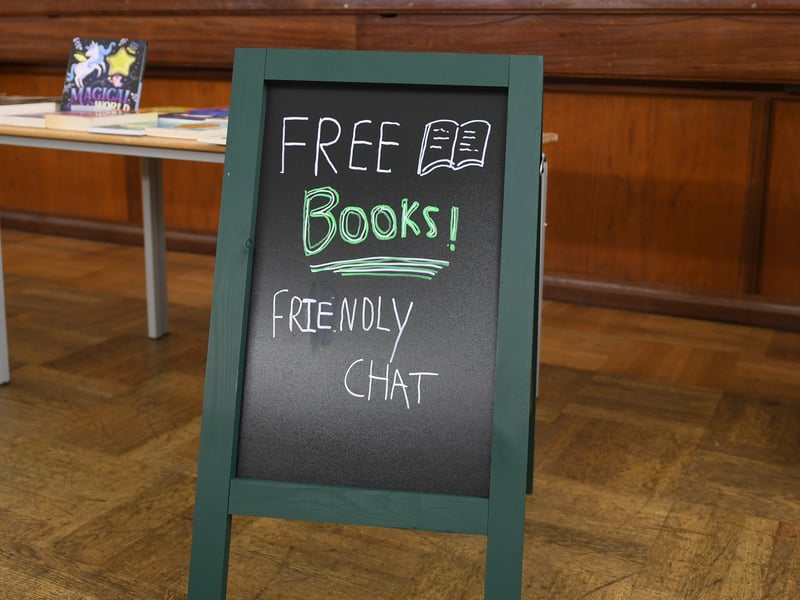 The newly launched Bookbanks stall is now a permanent weekly addition to the Leeds South & East Foodbank distribution centre inside Hunslet Methodist Church.