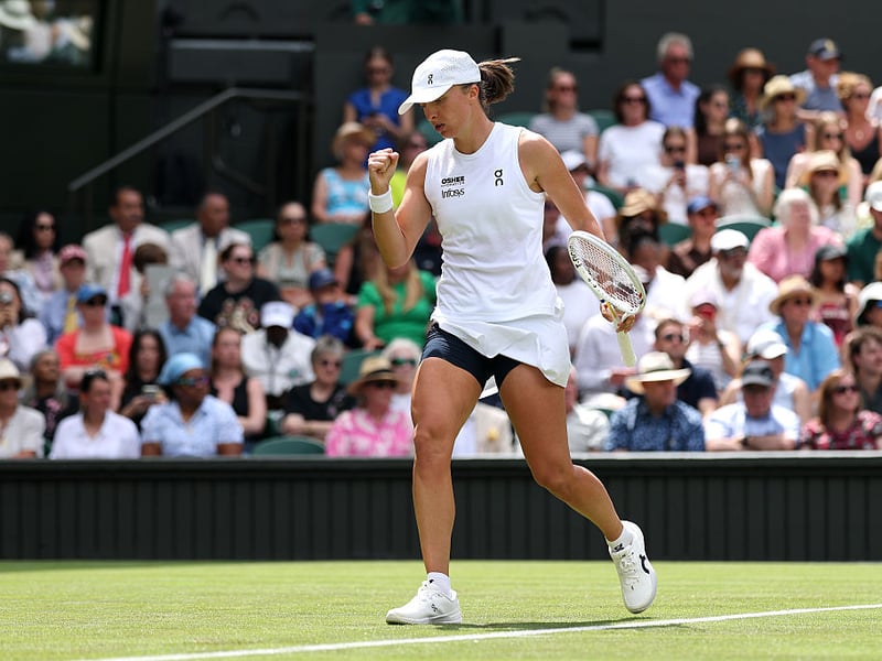 2025 Wimbledon champion Iga Swiatek is priced at 17/2 to defend her title. The Polish player has won six major trophies to date.
