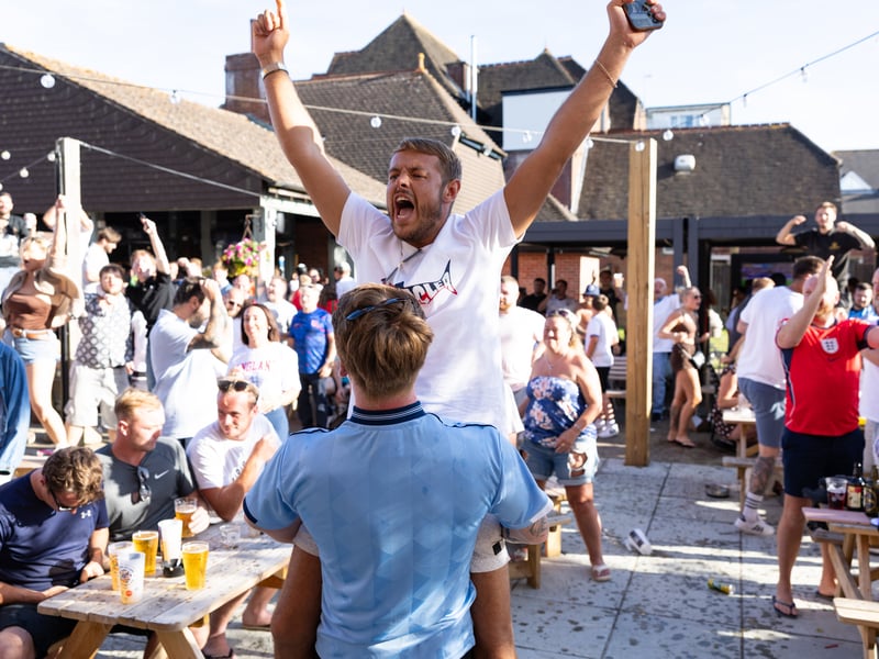 England v DR Congo  - Goal celebrations at the Green Posts Picture:Marcin Jedrysiak