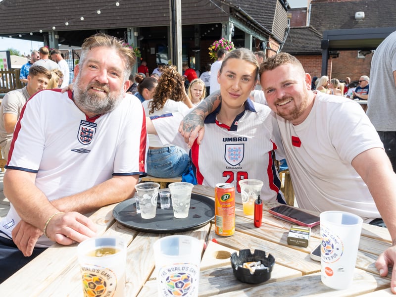 England  v DR Congo Fans celebrate at The Green Posts 
Picture:Marcin Jedrysiak