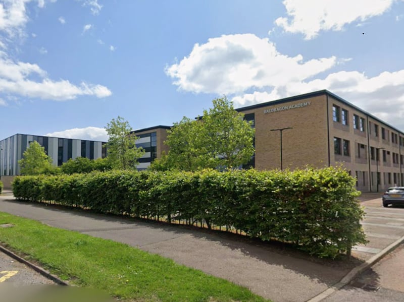 At Baldragon Academy 22 per cent of pupils work their way to at least five Highers. 47.9 per cent of the secondary's 792 pupils come from 'deprived' families.