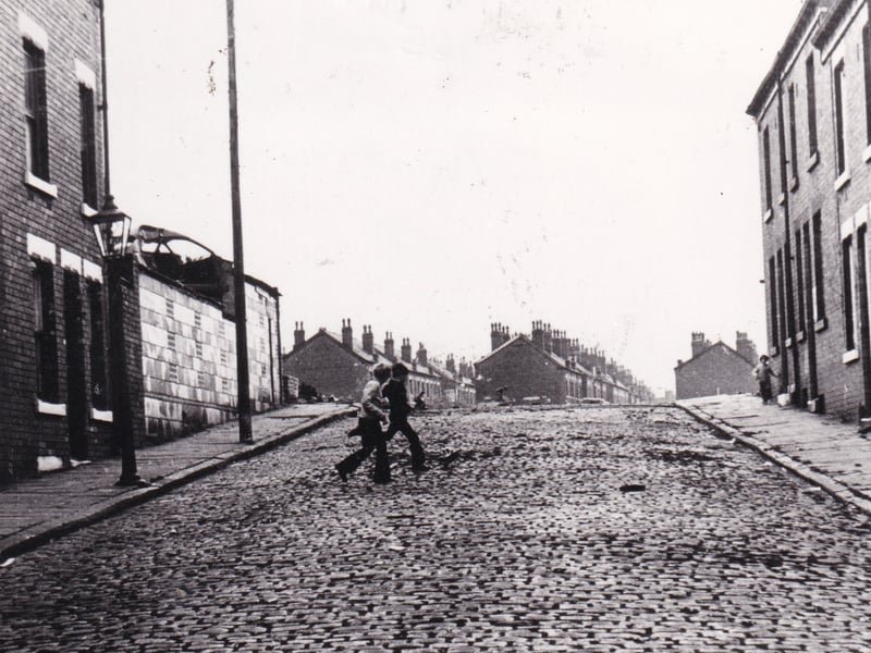 Burley Street pictured in 1977.