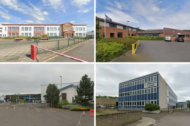 The four best performing schools in Angus when it come to exam results.