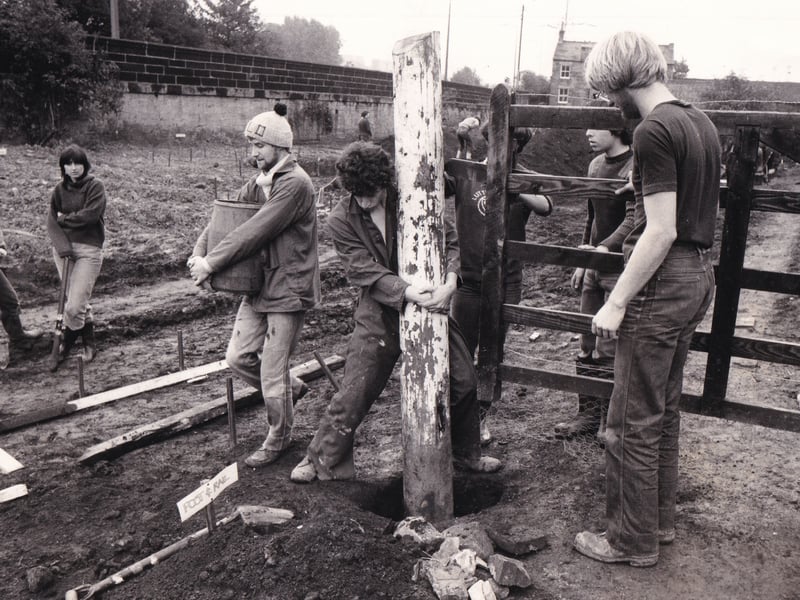 Months of hard work by volunteers in renovating  derelict Hollybush Farm were rewarded in October 1981 when it was officially opened as a conservation centre. 