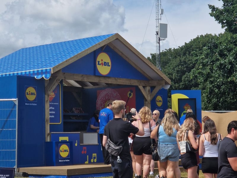 Lidl stall at Roundhay Festival in Leeds