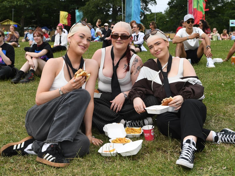 There must be a shortage of bald caps in Leeds shops - if the crowd at Roundhay Festival day 1 is anything to go by!