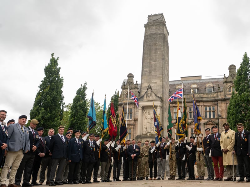 The parade and ceremony to mark the  20th Anniversary of the Duke of Lancaster’s Regiment  and the Cenotaph War Memorial turning 100