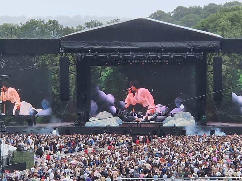 Conan Gray performs on the Main Stage at Roundhay Festival on Day 2.