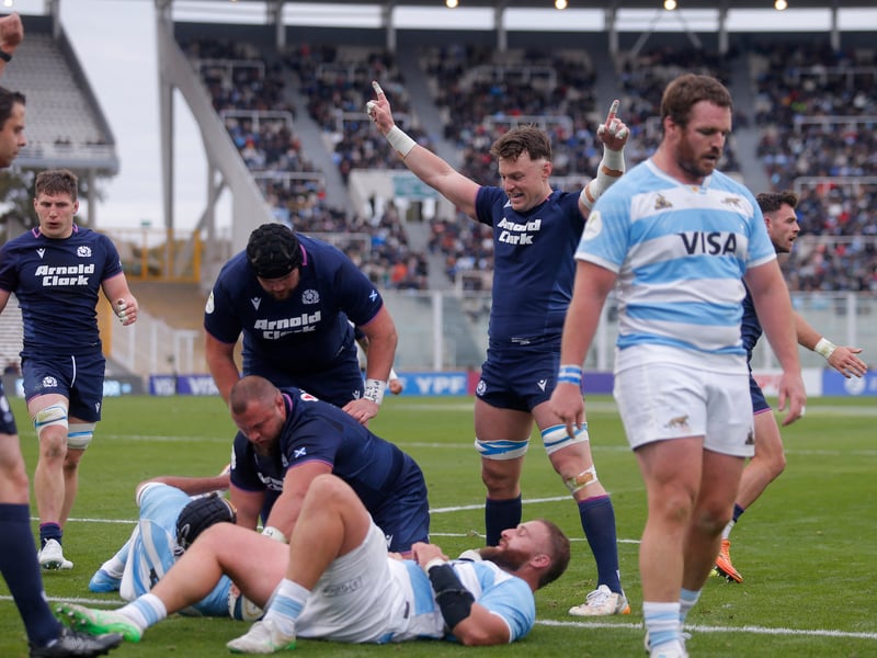 Big carry for the second try to burst over the line and get a score on his 50th cap. Steady at scrum time.