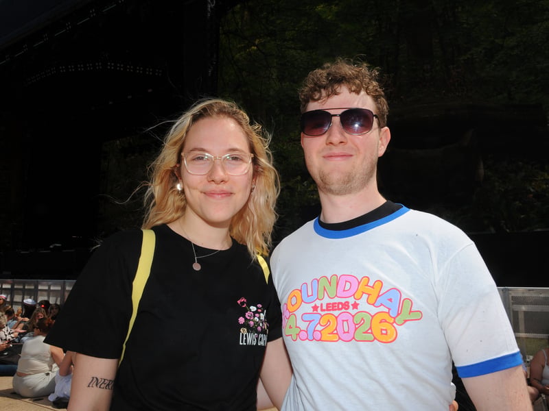 Jenny Baker of Manchester and Jay Farrell of Leeds on the second day of the festival
