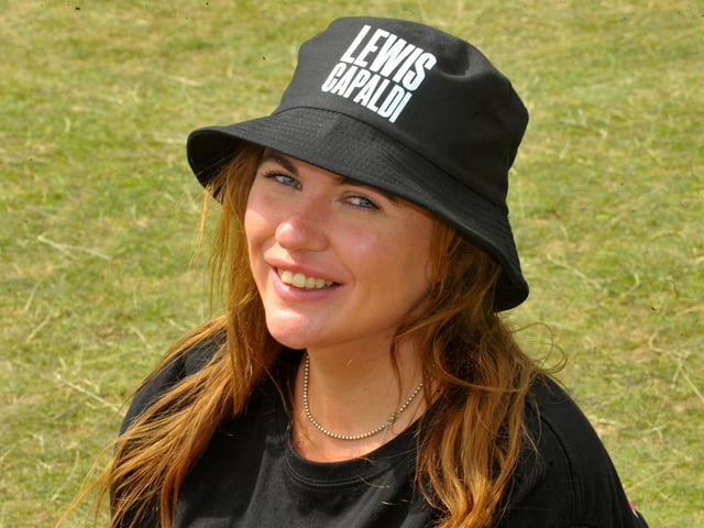 Kerry Sutton of Middleton , Leeds at Roundhay Festival on day two