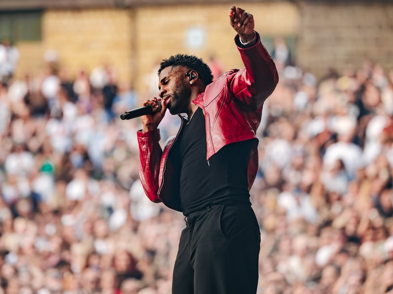 Singer Jason Derulo performing at Roundhay Festival on Friday evening